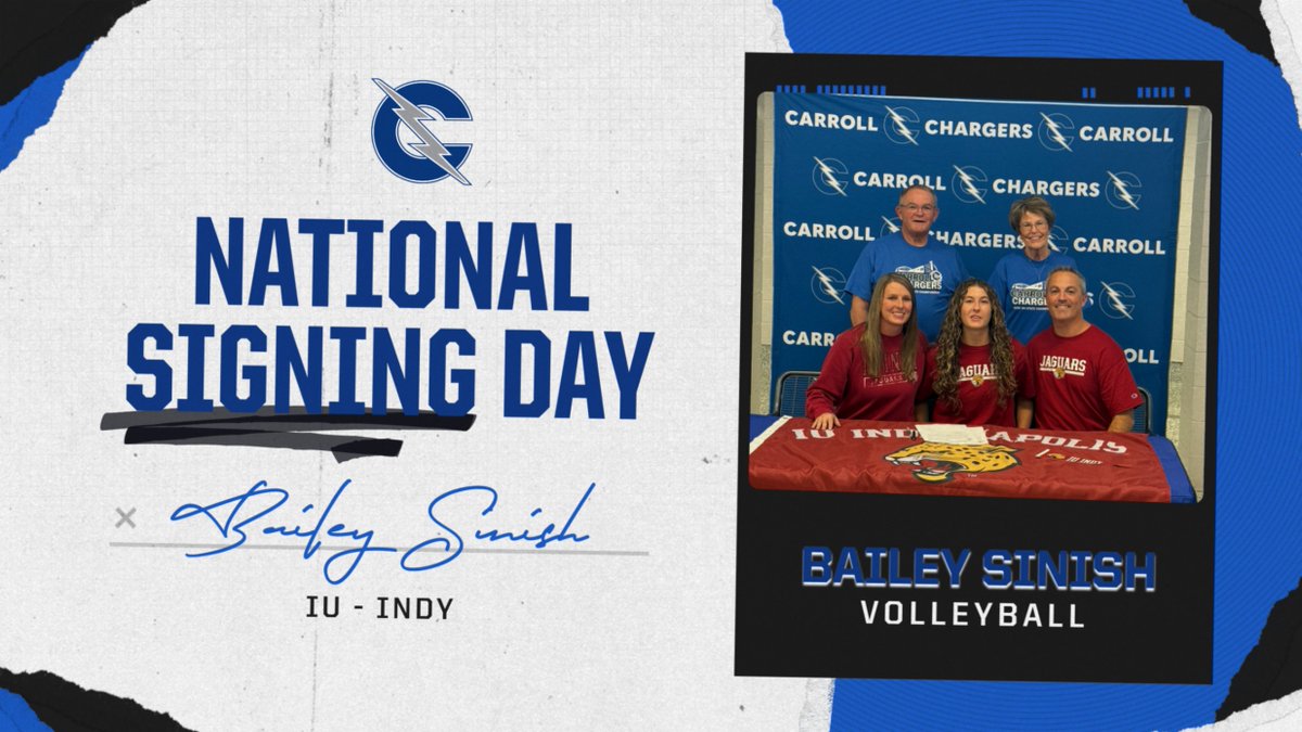 carrollchargers's tweet photo. Congratulations on signing to get a degree and compete at the next level! https://t.co/wrFK1ttYgP