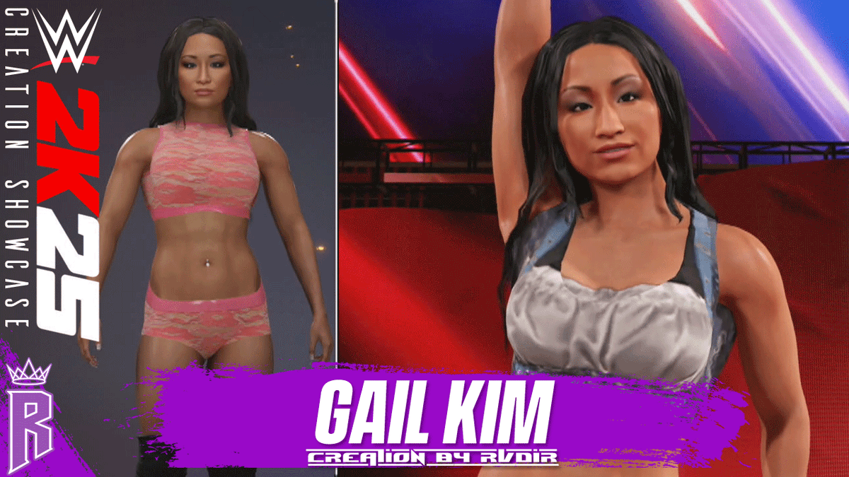 RevelleutionYT's tweet photo. WWE 2K25 Creation Showcase: Gail Kim #WWE2K25 #GailKim
https://t.co/qwECGUMxoa https://t.co/qsWuQqQMFr