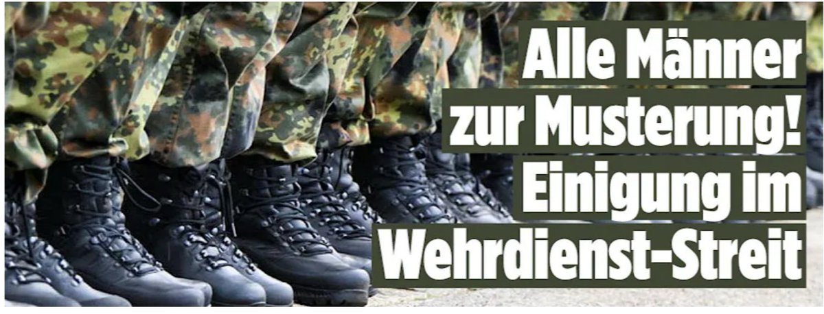 Ich bin mal gespannt wann die Feministinnen aus ihren Löchern kommen... #Wehrdienst #Frauen