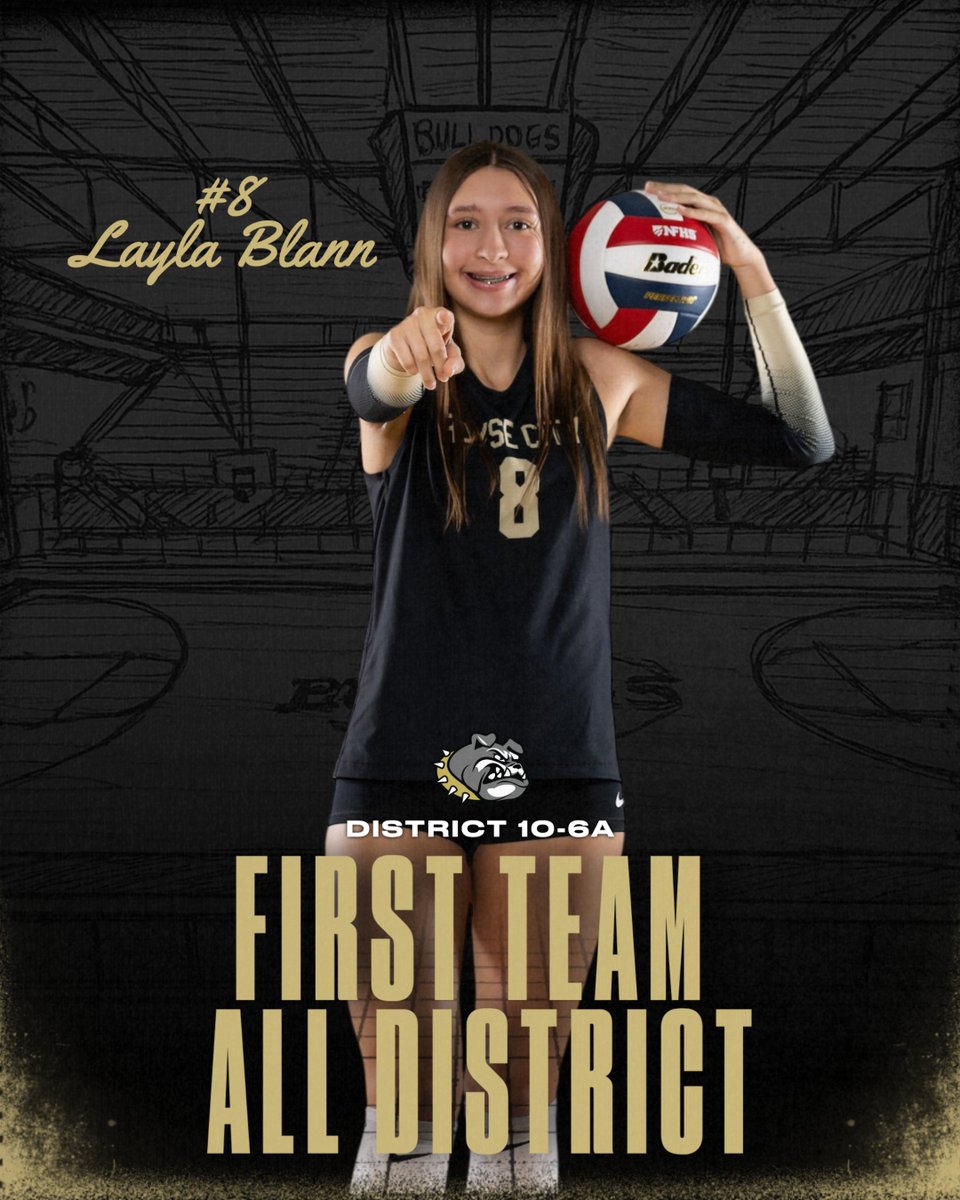 RCVB_bulldogs's tweet image. Congratulations to Junior Layla Blann for receiving First Team All District and breaking the program record for blocks in a single season!

#RCVB #ReachForTheSummit
