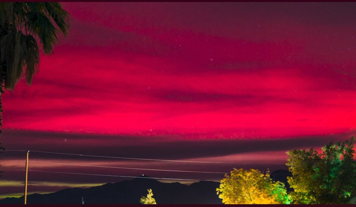 XianZFG's tweet photo. @BGatesIsaPyscho Nevada,  NE of Area 51.   X5 solar storm hits tonight.  Last night's solar storm was two X1s overlapping each other. https://t.co/sO5O1hI375