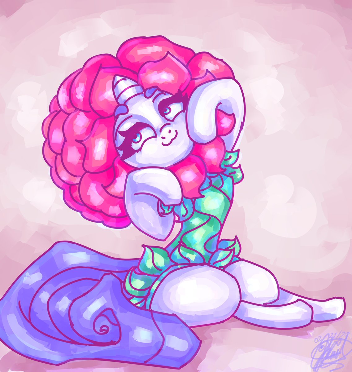 Flowerity!~ 🦄🌹

The most beautiful flower in equestria!

#mlpart #mlpg4 #rarity #fanart #digitalart #unicorn