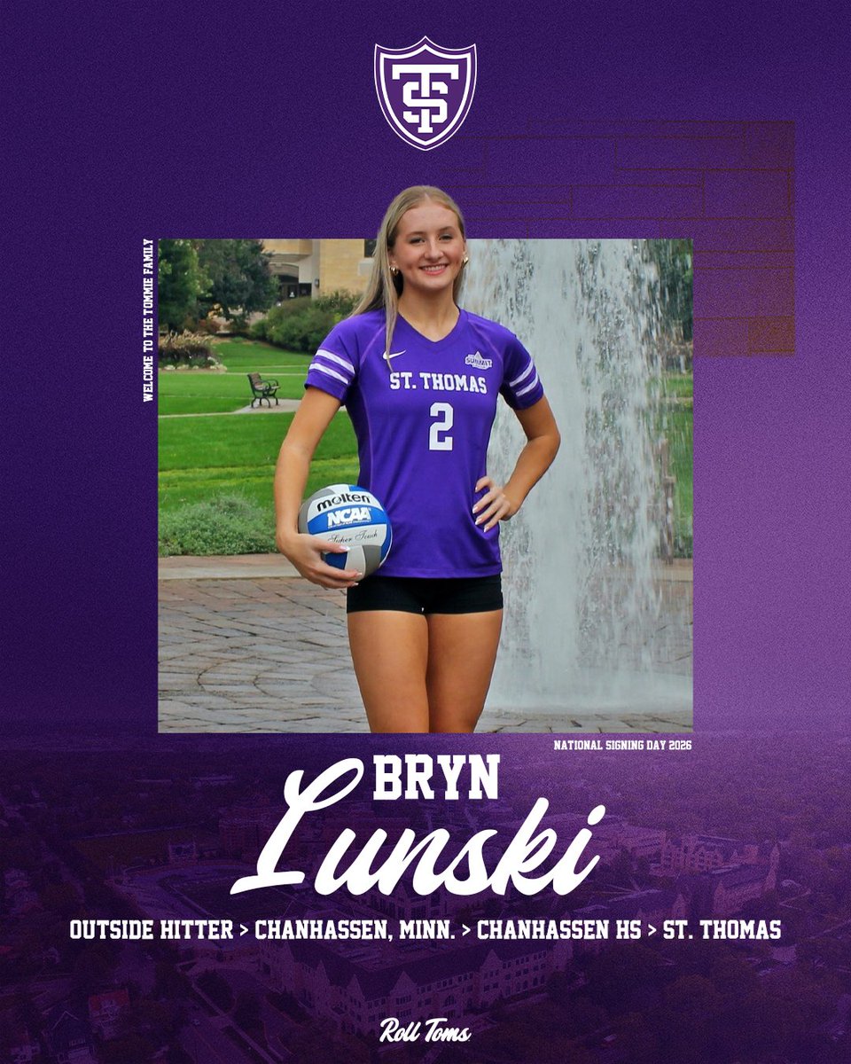 Welcome to St. Thomas, Bryn✍️

#RollToms