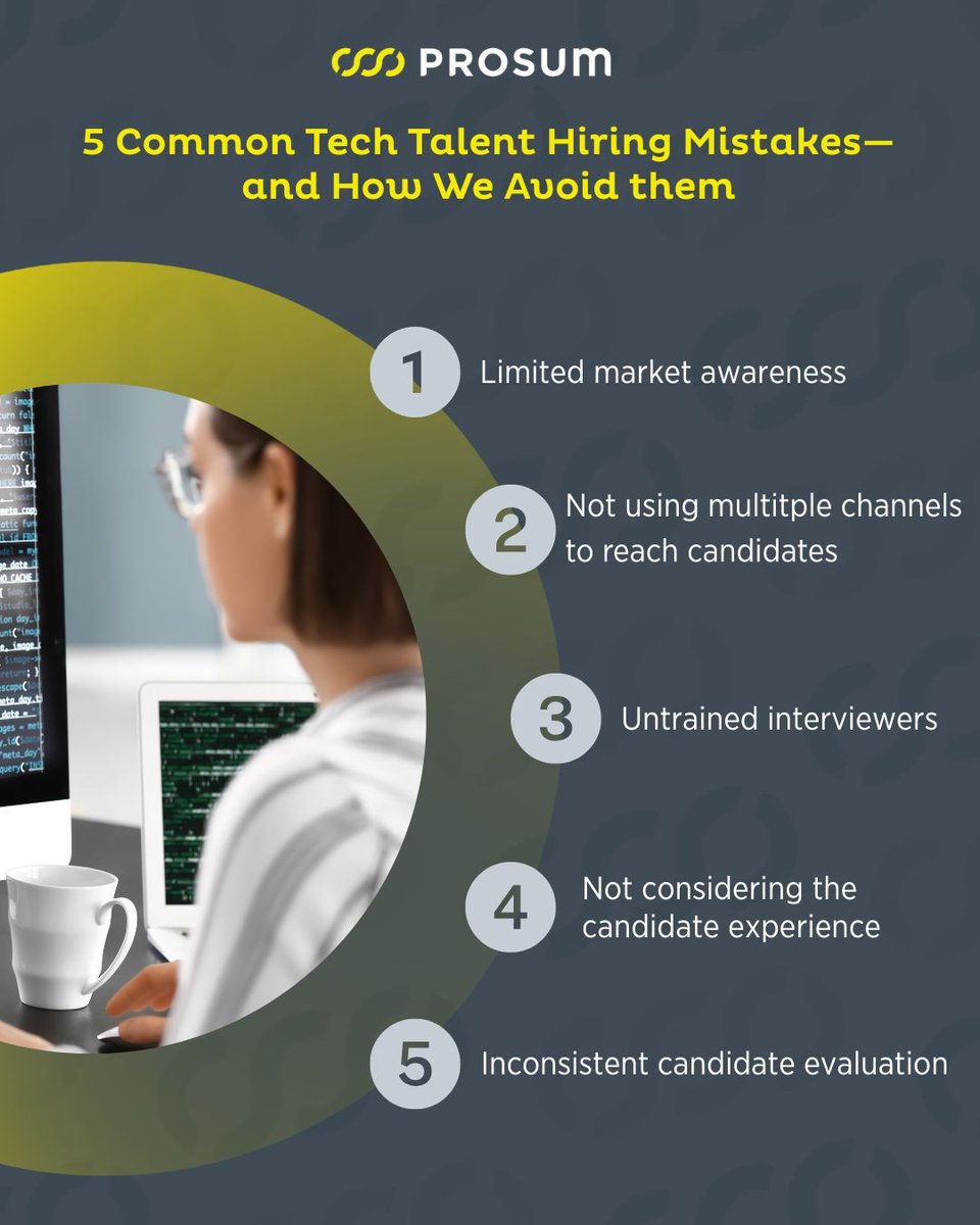 Prosum's tweet image. Want to learn how to overcome these common pitfalls in tech hiring? Read on to discover how Prosum can help streamline your recruitment process! 

prosum.com/2025/09/02/com…