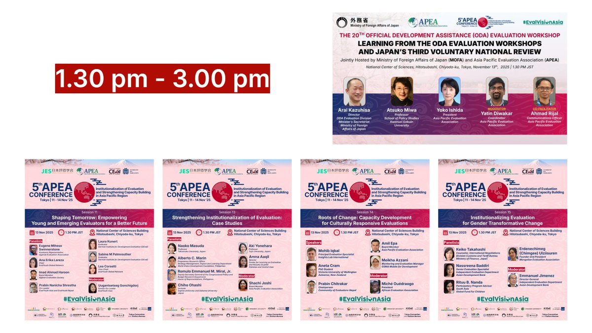 Asia Pacific Evaluation Association tweet media