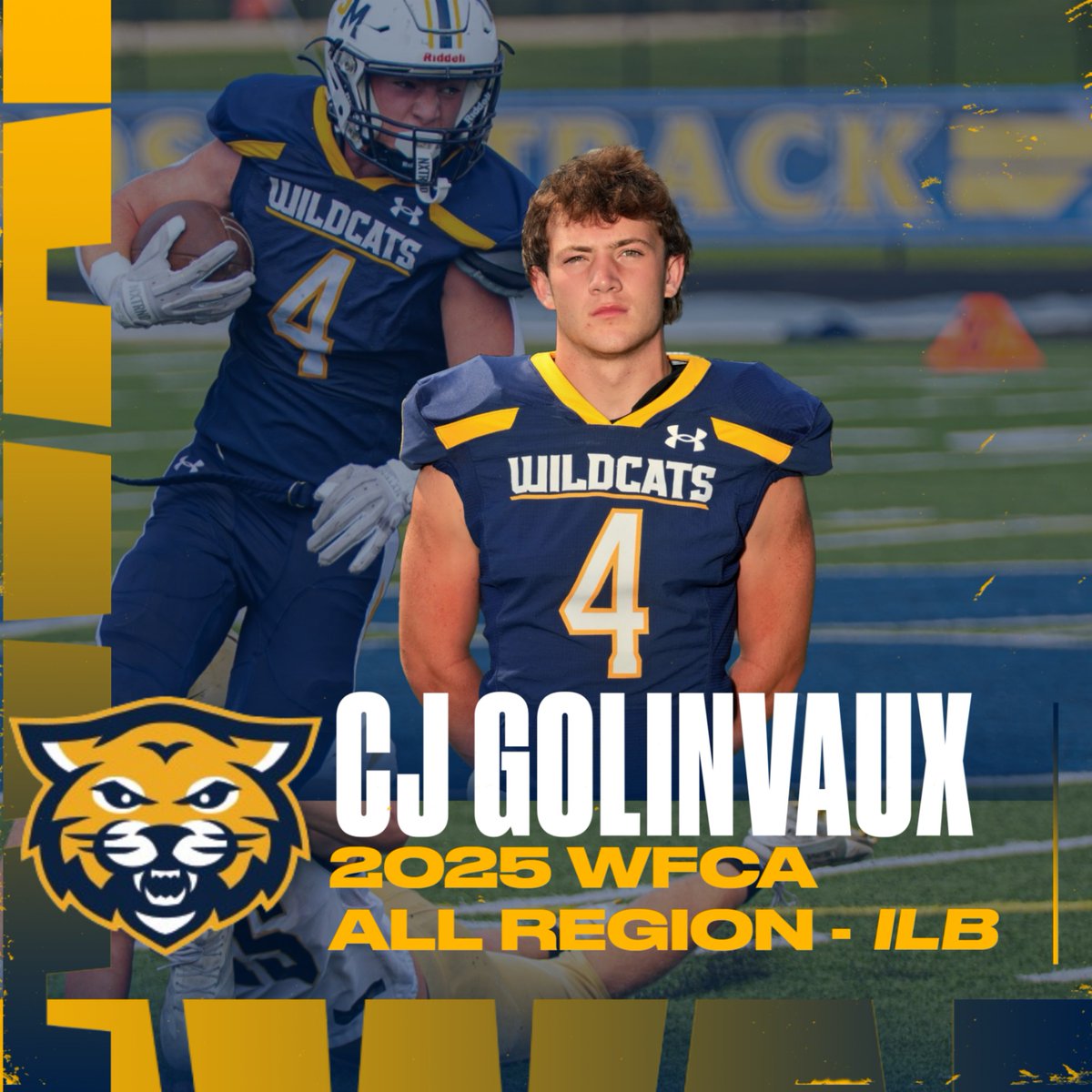 Congrats to senior CJ Golinvaux earning 2025 WFCA All Region honors! Way to go! 
<a href="/usmsocial/">University School of Milwaukee</a> <a href="/USMAthleticsAD/">Tim Williams</a> #BetterEveryday