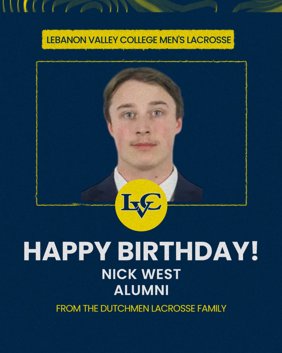 LVCMLax's tweet image. Happy Birthday to Alumni, Nick West!

#lvcmlax #GoDutchmen