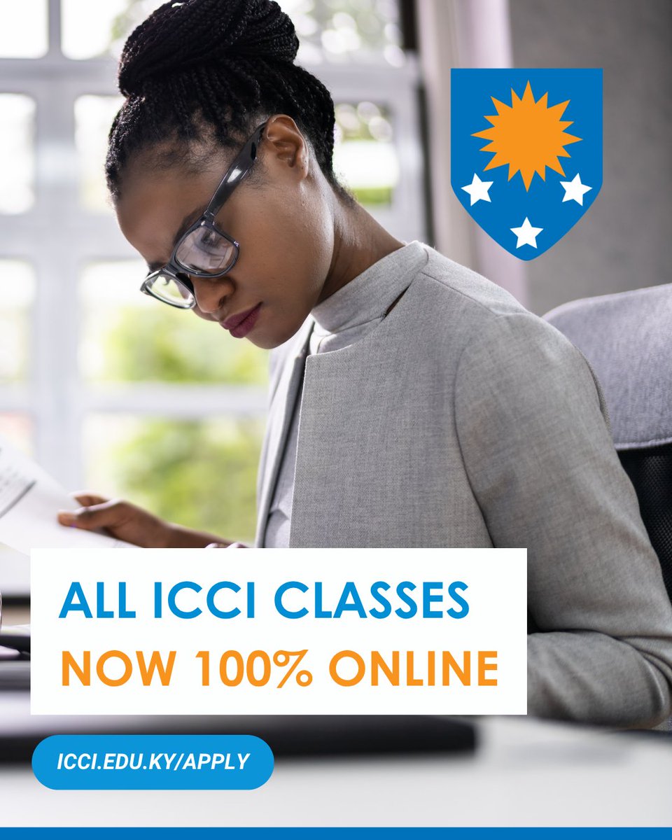 All ICCI courses are now fully accessible online; Cayman Brac and Little Cayman residents can now earn a degree without leaving home. ICCI is accredited by ASIC (UK) and is recognized by @CaymanIslandsGovernment 
Apply today! icci.edu.ky/apply