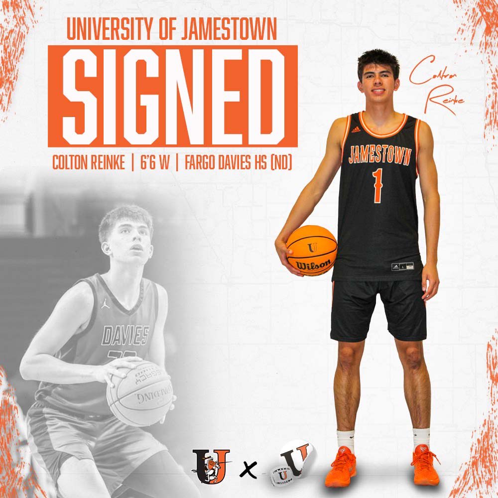 Welcome to the family, Colton‼️✍️

<a href="/colton_reinke/">Colton_Reinke</a> x <a href="/Jamestown_MBB/">Jamestown Men’s Basketball</a> 

#LevelUP | #GoJimmies🟠⚫️