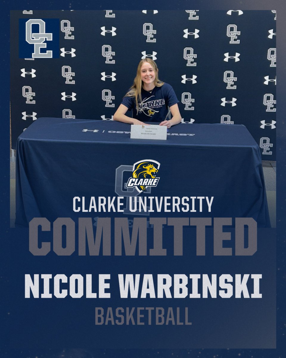 OEHS_GoWolves's tweet image. Congratulations to Nicole Warbinski on her commitment to continue their academic and athletic journey at Clarke University!