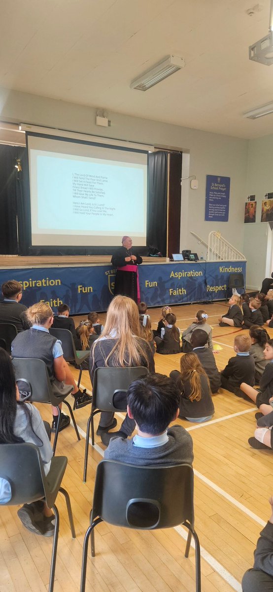 Thank you to Bishop Toal for visiting our whole school today and for spending such special time with our Confirmandi. We are grateful for your guidance, kindness and prayers as our young people continue their journey of faith. 🙏💙 #rcdom #CatholicEducation