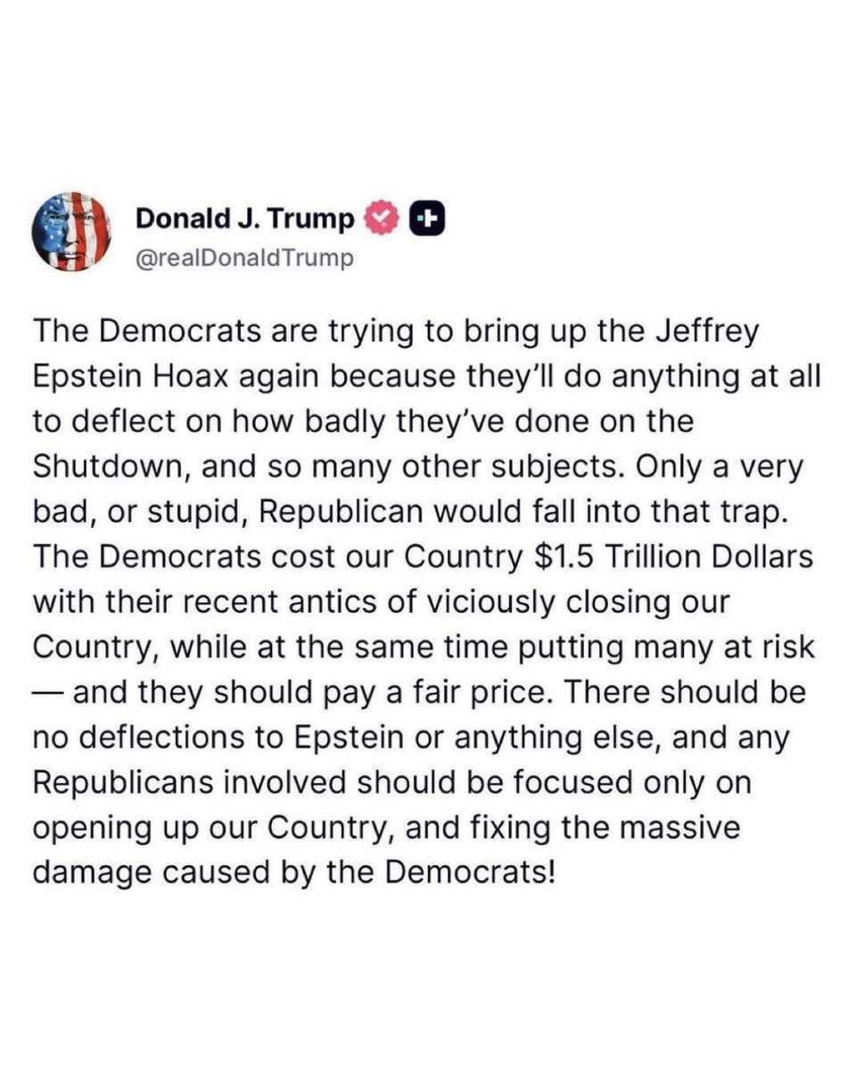 Rasner4WY's tweet image. Exactly right, President Trump! If they had anything real, Biden’s team would’ve used it. This is just noise to cover their $1.5 trillion disaster. 

#Rasner4WY #DemocratShutdown #SchumerShutdown #Trump #MAGA