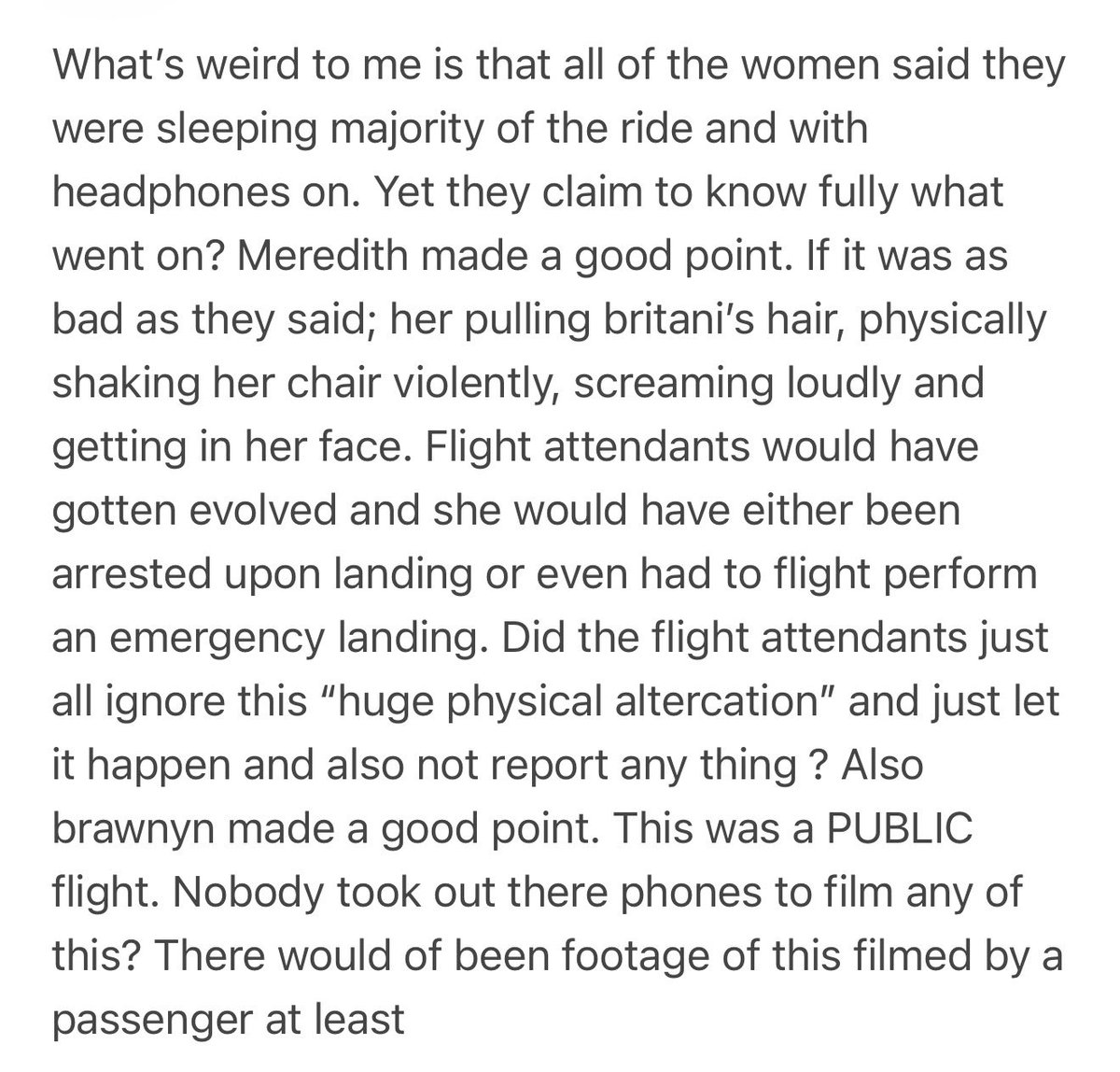 My thoughts on the latest #RHOSLC regarding what happened on the plane between Meredith and Britani