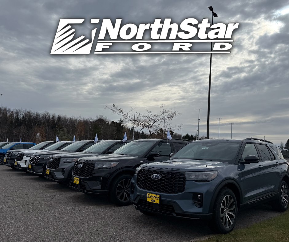🚨 Inventory Update! 🚨 We’ve got 23 all new 2026 Ford Explorers on the lot and ready to roll. Come check them out today at NorthStar Ford!

#NorthStarFord #Duluth #Minnesota #Explorer