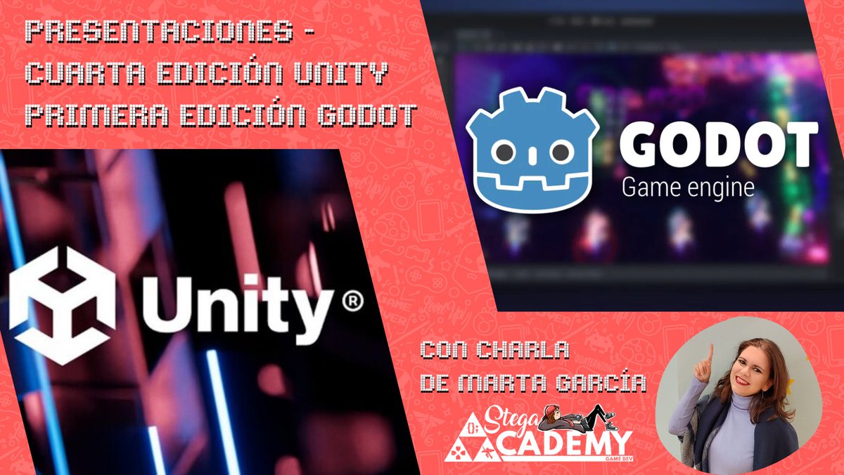 StegaAcademy's tweet photo. ¡Este viernes tenemos presentación de Proyectos de Steguitas! 🔥

-Viernes 14 a las 18:00h
-100% online y gratis
-Charla "Kit de supervivencia para tus primeros pasos en narrativa videolúdica" con la maravillosa @Nelvalay 💓

¡Apúntate aquí! 👇
https://t.co/T6SK0WOkP2

#gamedev https://t.co/vY6fUIjp5v