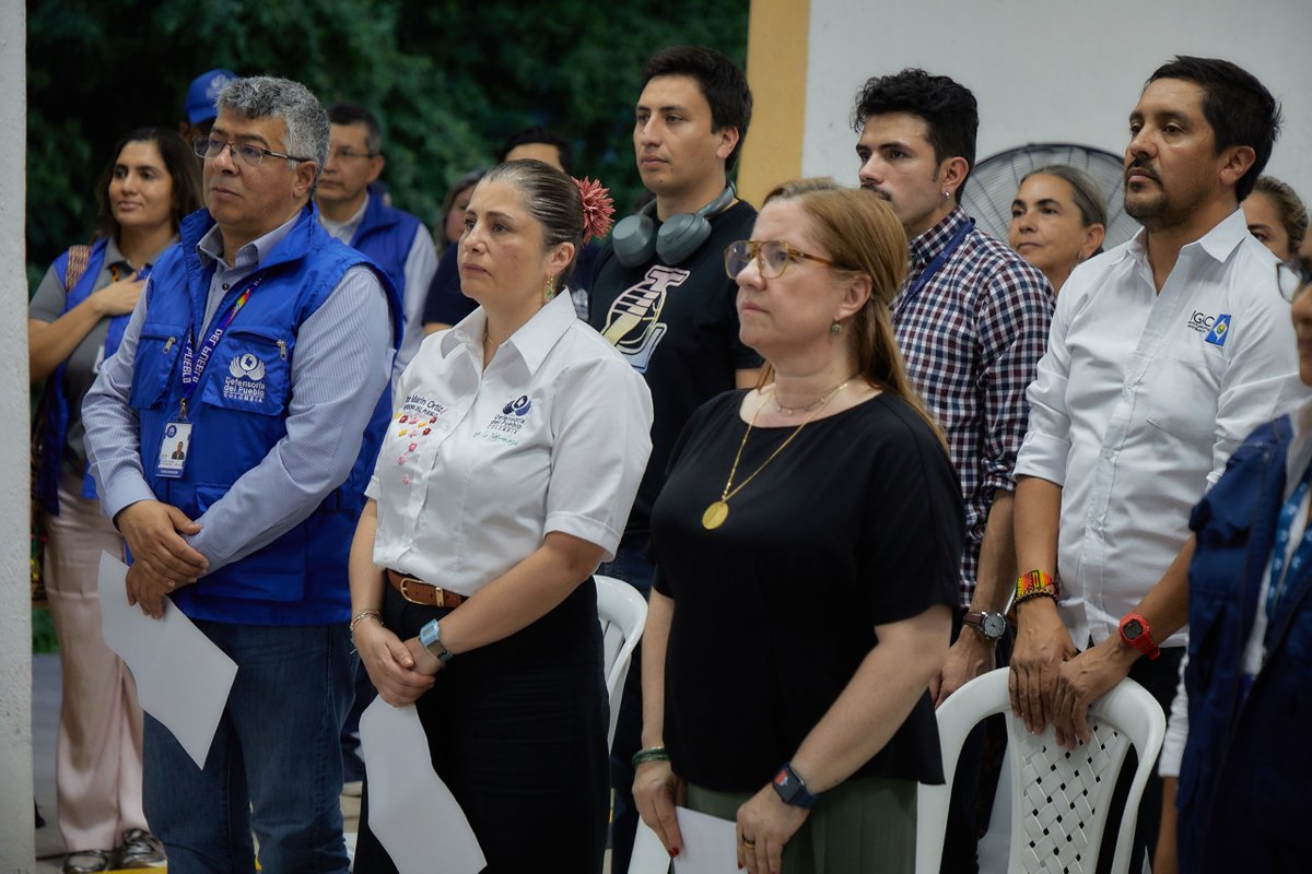 DefensoriaCol's tweet photo. Desde la Antigua Estación del Tren, en Honda (Tolima), la Defensora del Pueblo, @MarnIris, presenta el informe de investigación “Armero: ¿40 años de vulneración de derechos? Memoria y lecciones para la gestión de los riesgos de desastres en Colombia”.

Con la intervención de Paula Gaviria, Relatora Especial sobre los derechos humanos de los desplazados internos, @UNHumanRights.

📺 Siga la transmisión en vivo aquí 👉 https://t.co/ELaSyP9qq7