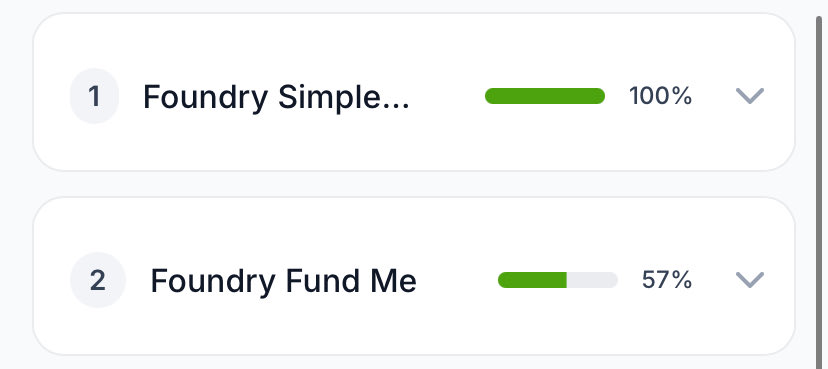 t_tardigradexyz's tweet image. Day 6 
Almost completed Foundry FundMe 
I think I had never worked so persistently before today . 
I didn’t understand some things, I felt dumb, felt depressed, started to feel sleepy, took some coffee and went back to work.Went trough each section till I understood it : 9hrs tdy