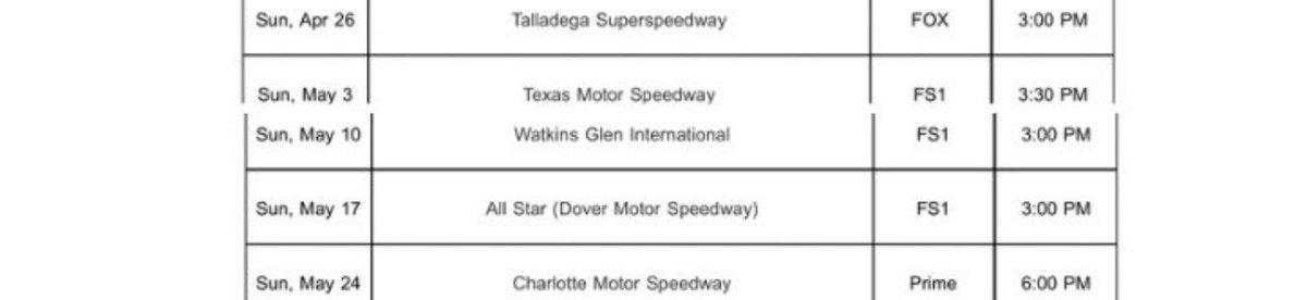 The 2026 All Star Race will be the very first All Star Race since 1991 not to be a night race. Is this what you wanted when you wanted it to move from Charlotte back in 2019?