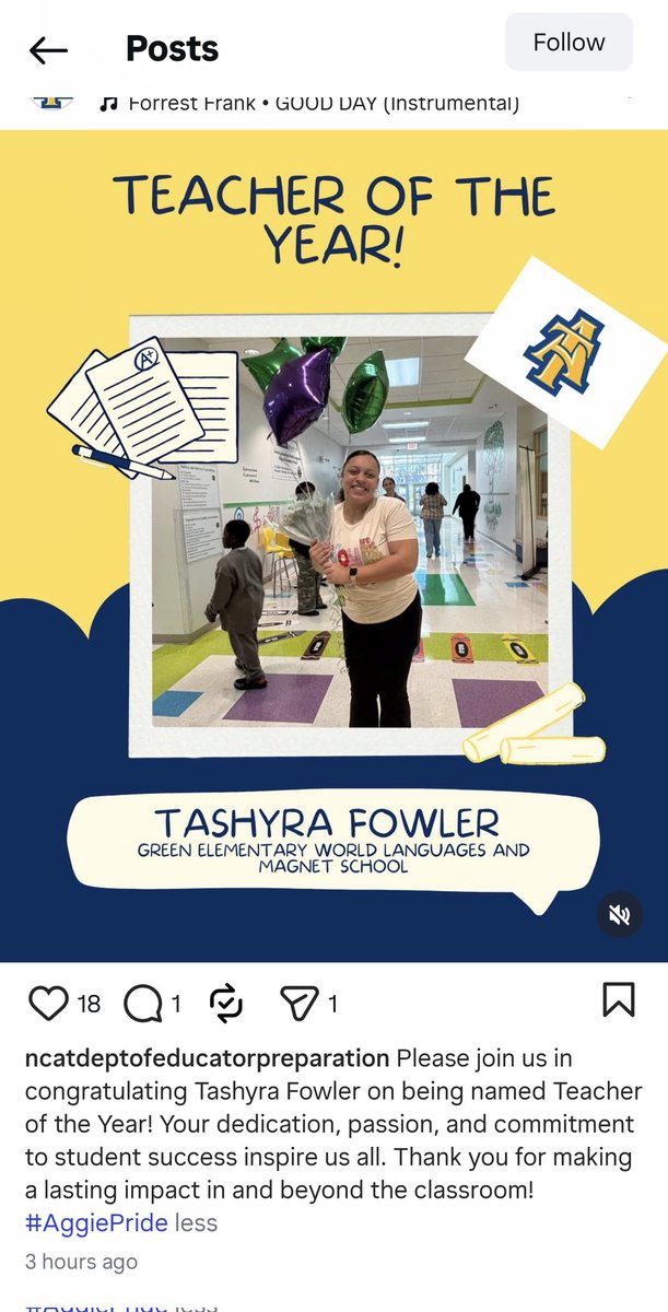 That my Aggie educator #AggiesDo
#AggiesEducate