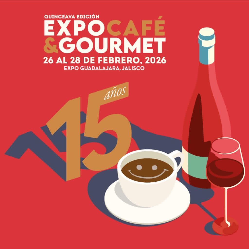 ☕✨ ¡Comienza la cuenta regresiva!

Del 26 al 28 de febrero, Expo Café &amp; Gourmet Guadalajara celebra 15 años uniendo lo mejor del café, el sabor y los negocios.

📍 Expo Guadalajara
#ExpoCafé #GourmetShow #Guadalajara2026