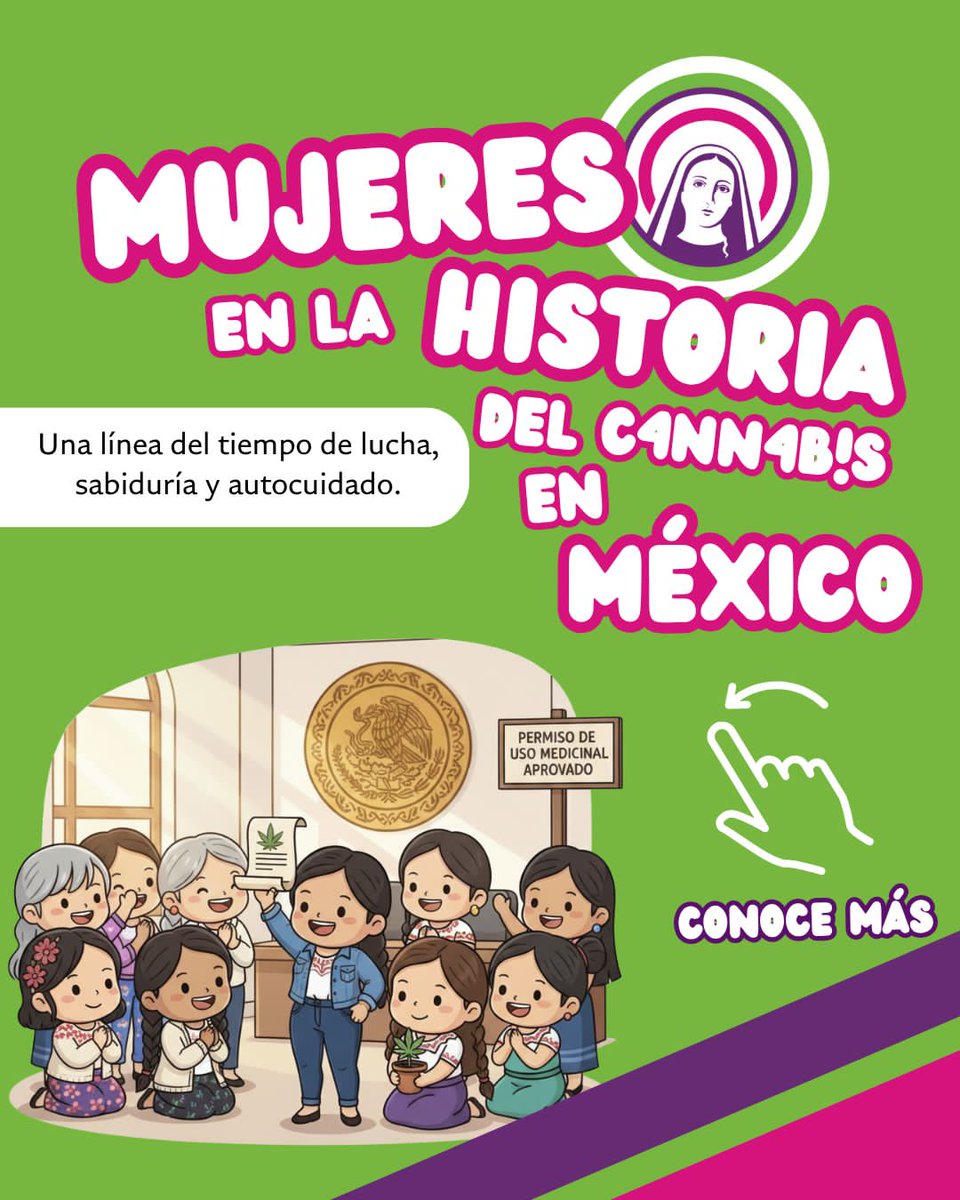 DulceMaria_420's tweet photo. 💚 En México, la historia del cannabis también se escribe en voz femenina.
Desde las curanderas ancestrales hasta las activistas de hoy, las mujeres han sido clave en el cuidado, la resistencia y la búsqueda de alternativas para sanar con dignidad. https://t.co/Wt8wraO0oC