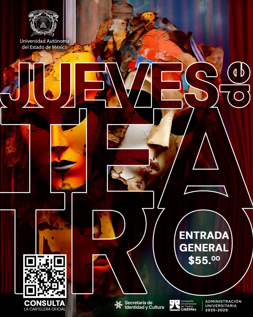 CUTUAEM's tweet photo. ¡Jueves de Estrenos!
Consulta los carteles para más detalles
 ¡No te pierdas la diversión! 
#cutuaeméx
#temporada2025
#teatrouniversitario https://t.co/f9pNI0xtSr