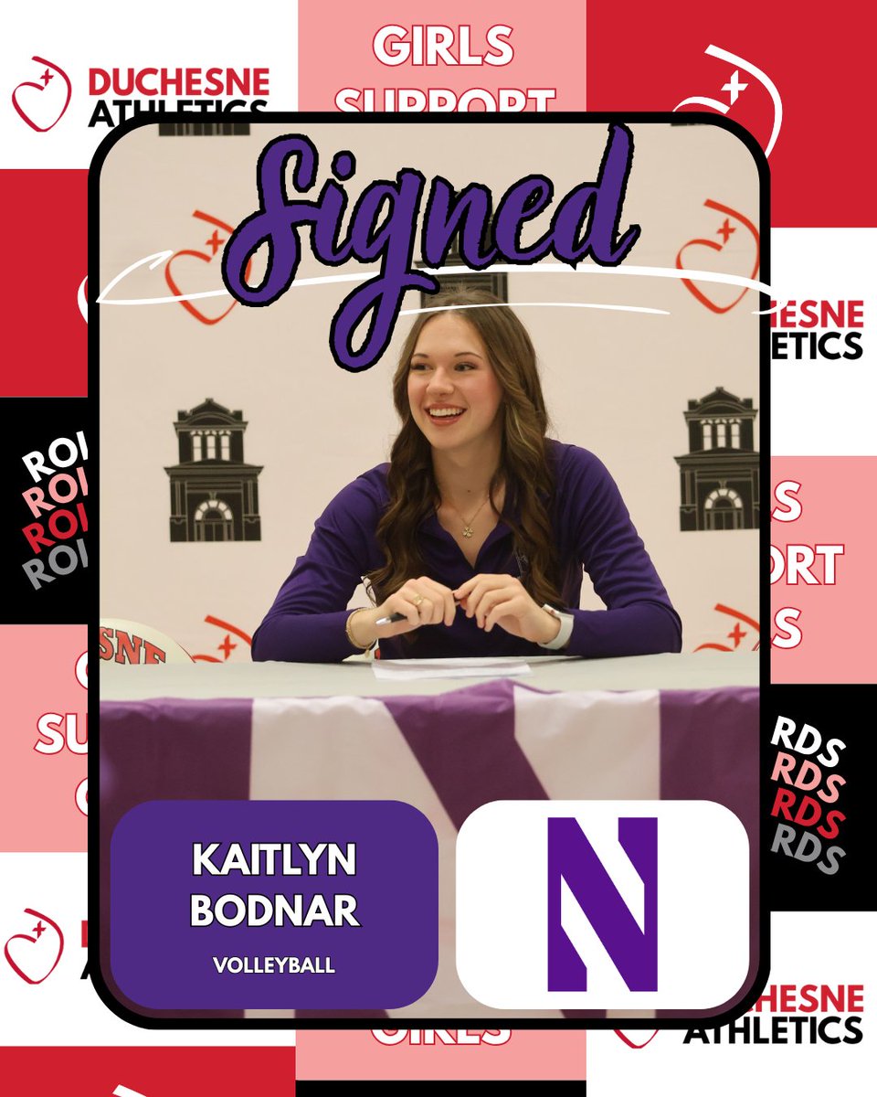 DuchesneSports's tweet photo. Congratulations to Kaitlyn Bodnar! She signed to play for @NorthwesternU https://t.co/3Fnht53m6g