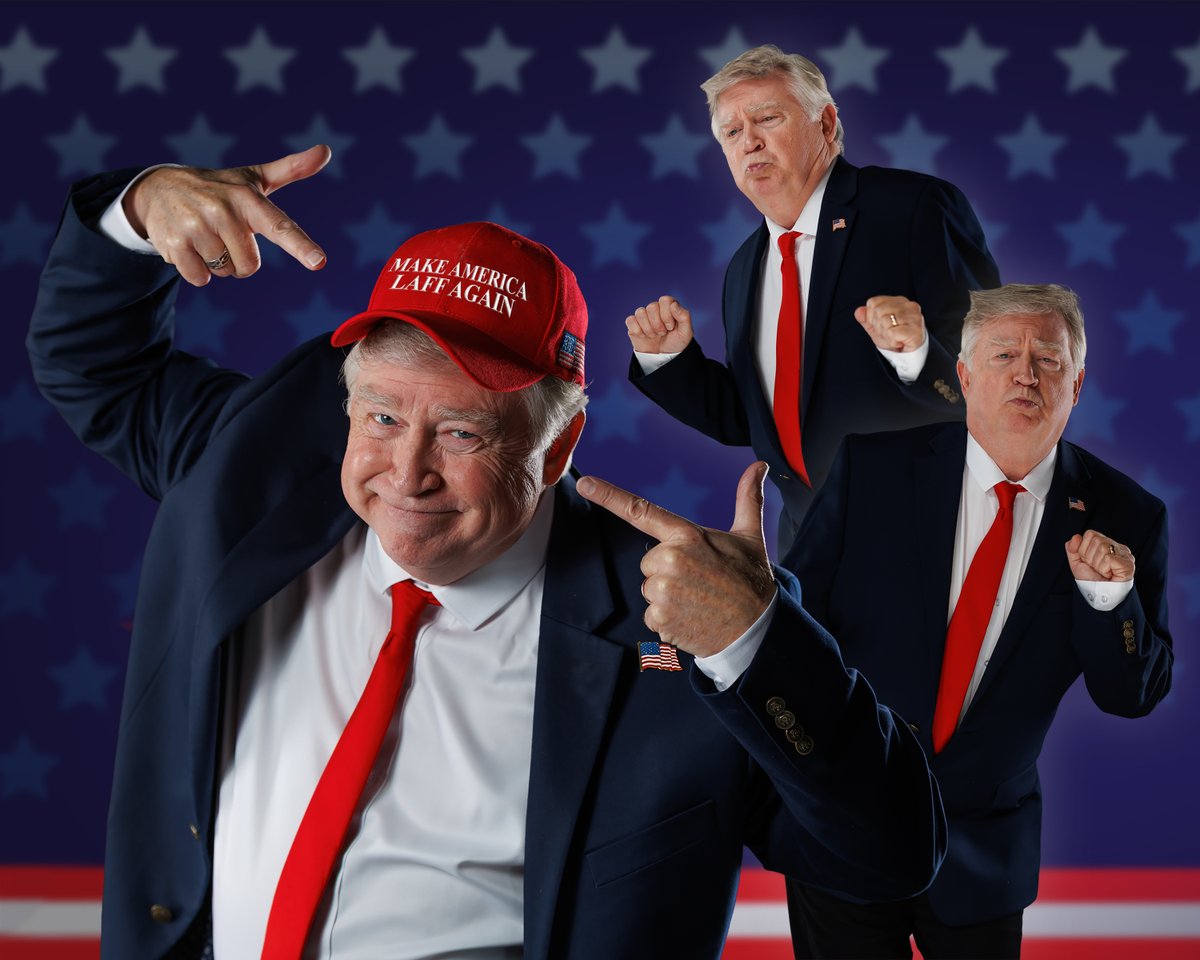 BransonMedia's tweet photo. Press photo for comedian Jim Barber who's Trump impression is featured in the Yakov Smirnoff show in Branson Missouri. Barber will be touring across the country beginning in December 2025. More information at https://t.co/tTvEJZ9X4x https://t.co/gL6uEw05qM