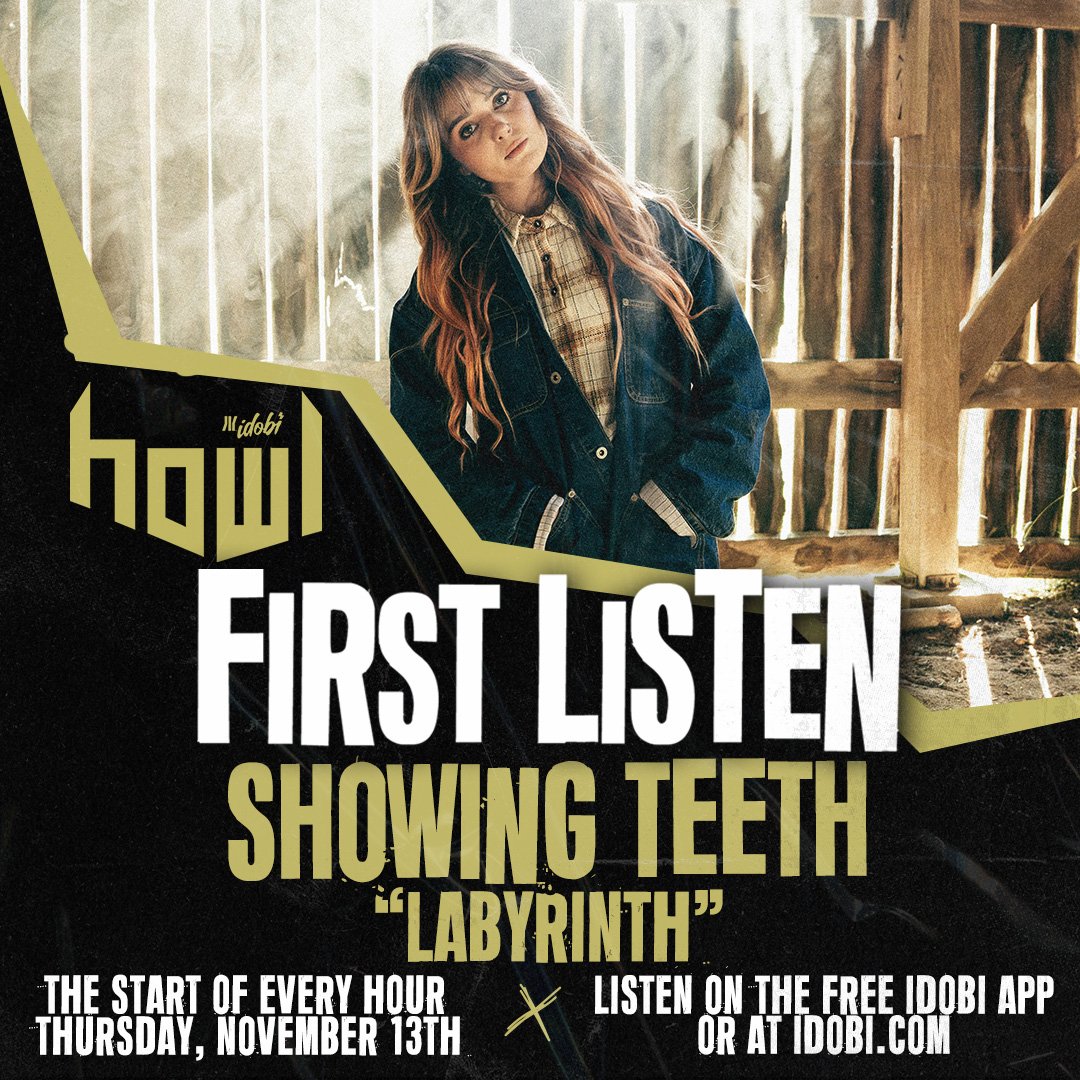 idobiHowl's tweet image. Starting at the top of EVERY HOUR at Midnight ET! Hear one of the craziest debut tracks we&apos;ve ever heard 🤯

Catch the debut single from @showingteeth_ Labyrinth early before it drops on Friday on idobi Howl!

Listen via the free idobi app or our website idobi.com!