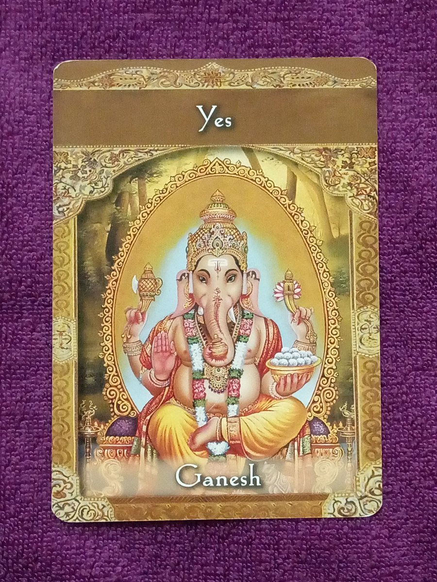 ガネーシャ Ganesha 今日の1枚⁡ ⁡⁡ガネーシャ⁡ ⁡このカードは自分だけの道がある事