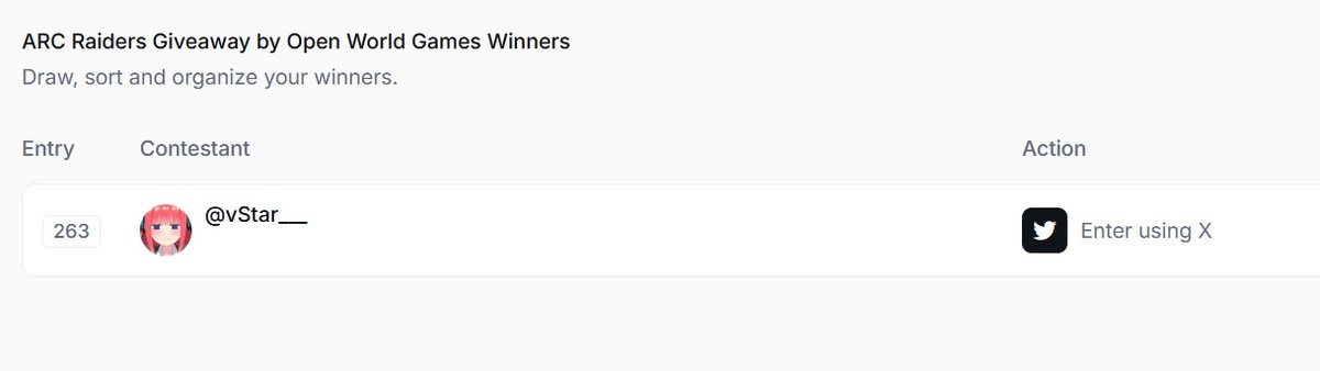 Congratulations to VStar for winning the ARC Raiders giveaway!  Check your email!

If you didn't win this time, stay tuned!  More giveaways in the future :)