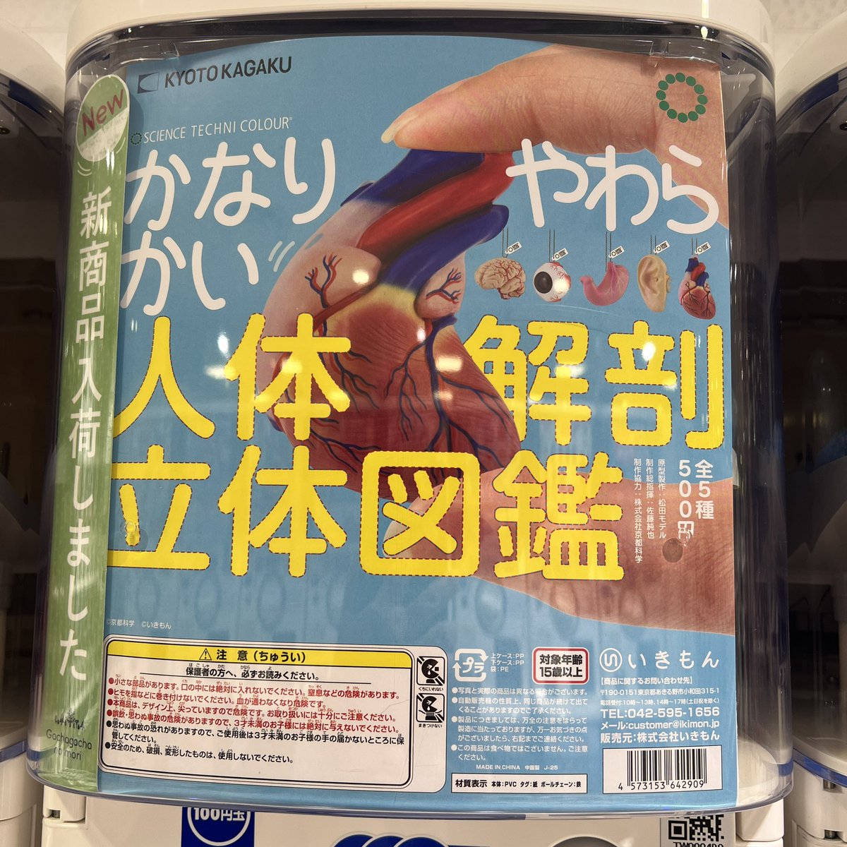 science_gacha's tweet image. かなりやわらかい人体解剖立体図鑑
#理系ガチャ #ガチャ #カプセルトイ
ガチャガチャの森ビックカメラ立川店