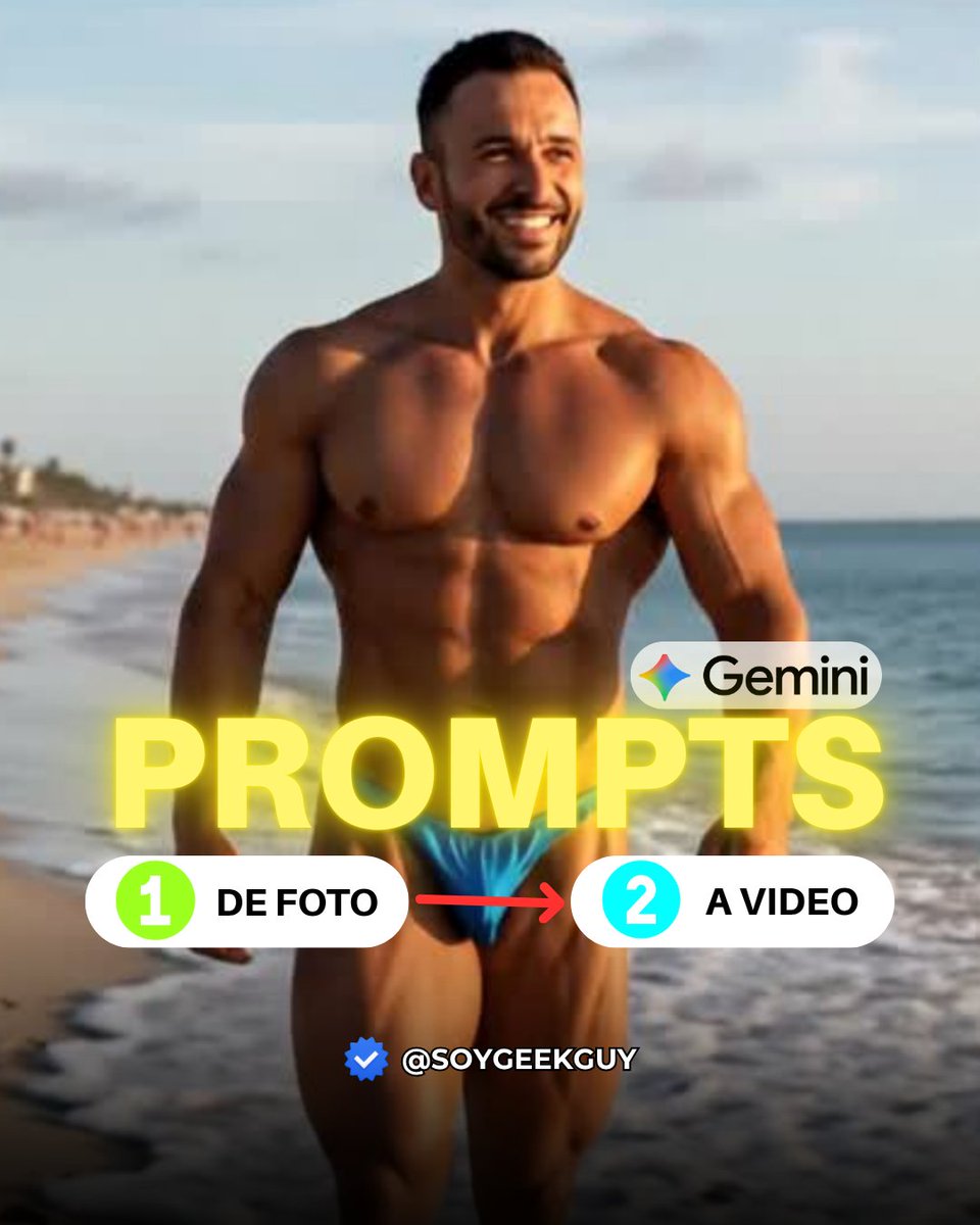 soygeekguy's tweet image. 🌴 ¿Quieres una foto caminando en la playa sin estar ahí? 😳 

Genera la imagen con #Gemini y luego convierte en VIDEO con #GoogleVeo3:

⬇️⚠️ ¡RESULTADO DEL VIDEO EN EL HILO! ⬇️⚠️

#InteligenciaArtificial #PromptsVirales #CreaConIA #VideosAI #NegociosDigitales