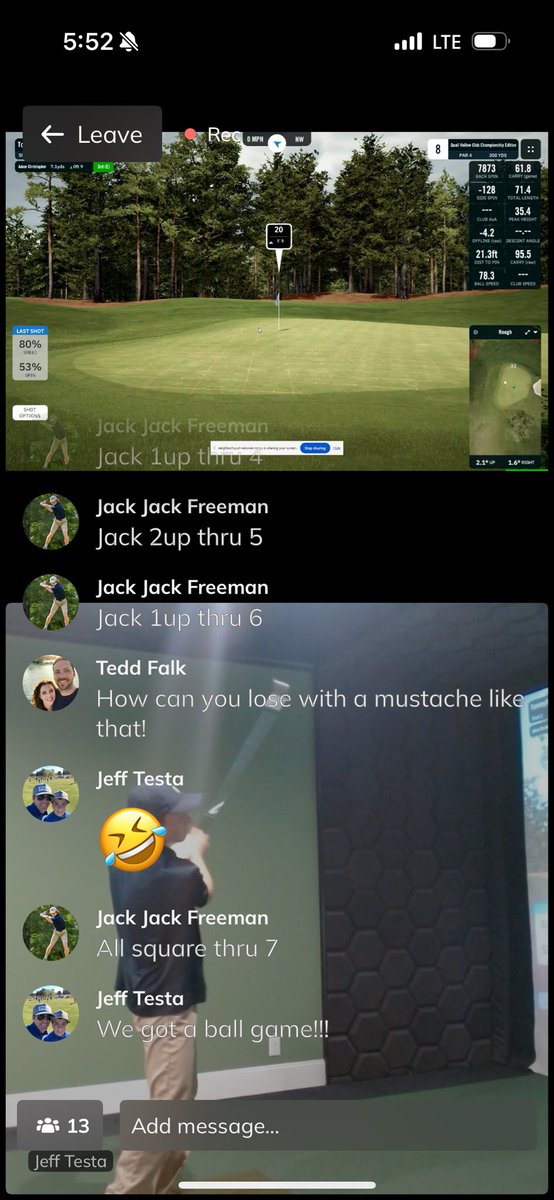 Natty Champ all square through 7!