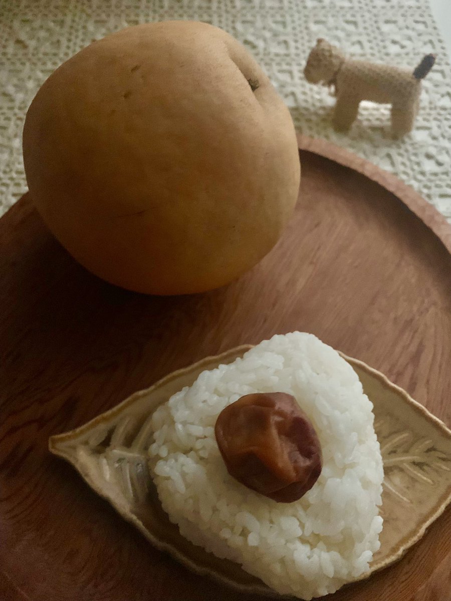 myao_my1's tweet image. #charmyごはん

おっきい梨の食べ納め🍙よい一日を

#OnigiriAction