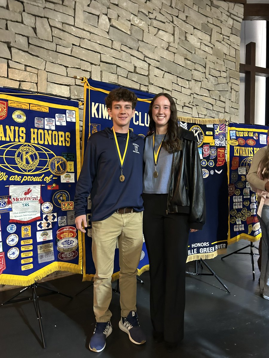 Congrats to our Soccer Kiwanis winners today, Ivan Bennett and Emma Teague!