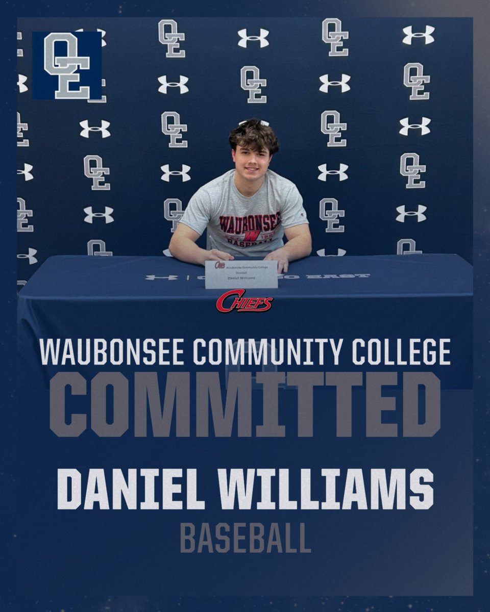 OEHS_GoWolves's tweet image. Congratulations to Daniel Williams on his commitment to continue their academic and athletic journey at Waubonsee Community College!