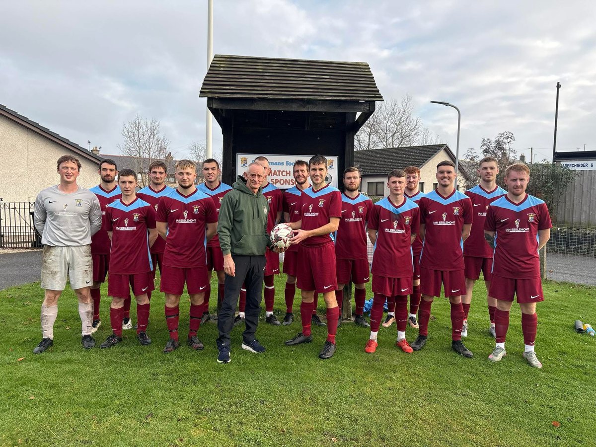 Last Saturday’s match ball sponsor against Insch was Deveron Services. 

All at St Marnans would like to thank Martin for his kind sponsor and for his support of the club.

Sponsor’s MOTM: Keiren Riddell (sponsored by Donowen Transport).