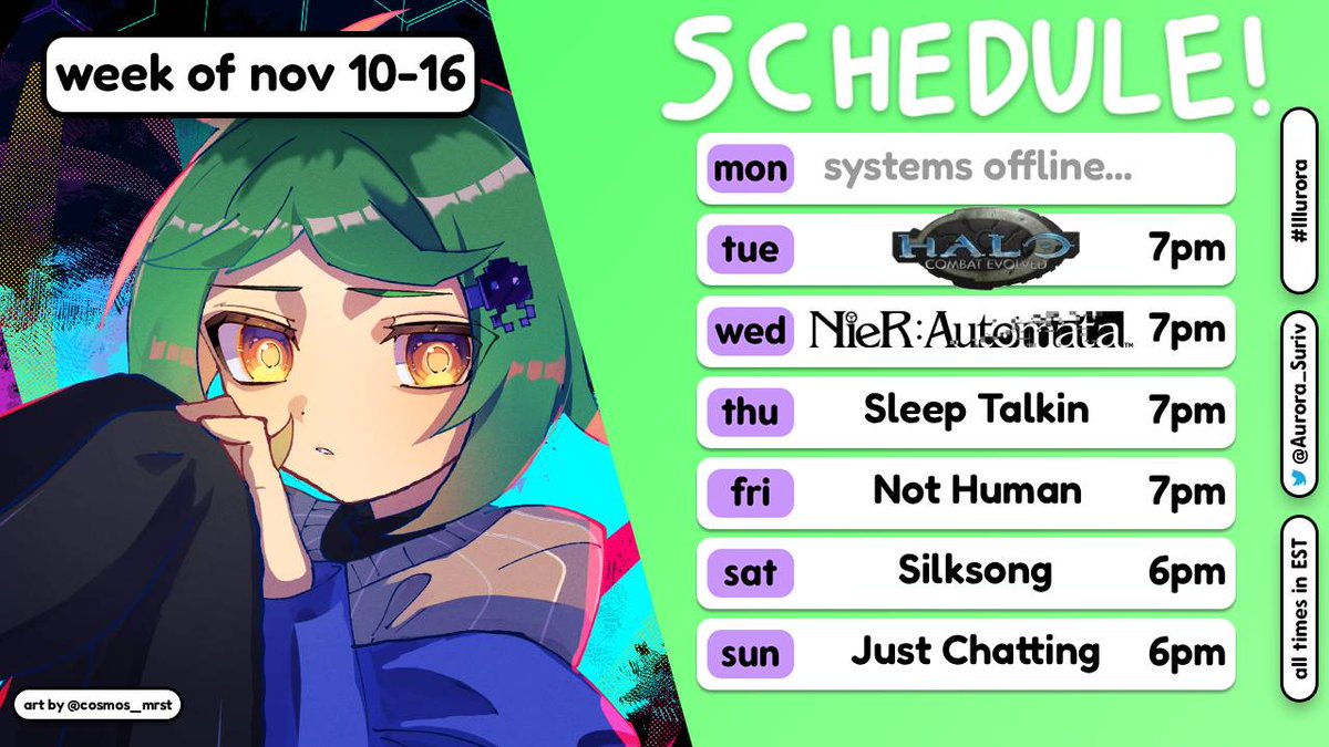 Aurora_Suriv's tweet photo. Schedule out a bit late but it's still here !!!!!!

Art tag: #Illurora
NSFW tag: #NSFAurora
Clip tag: #SurivClips
Meme tag: #SurivDaFunni https://t.co/YCJxnRk7RK