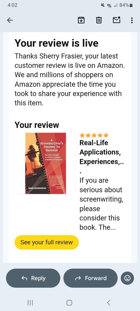 SherryFrasier13's tweet image. Please see my review of this #screenwriting book by @scriptcat . In short - LOVED IT.