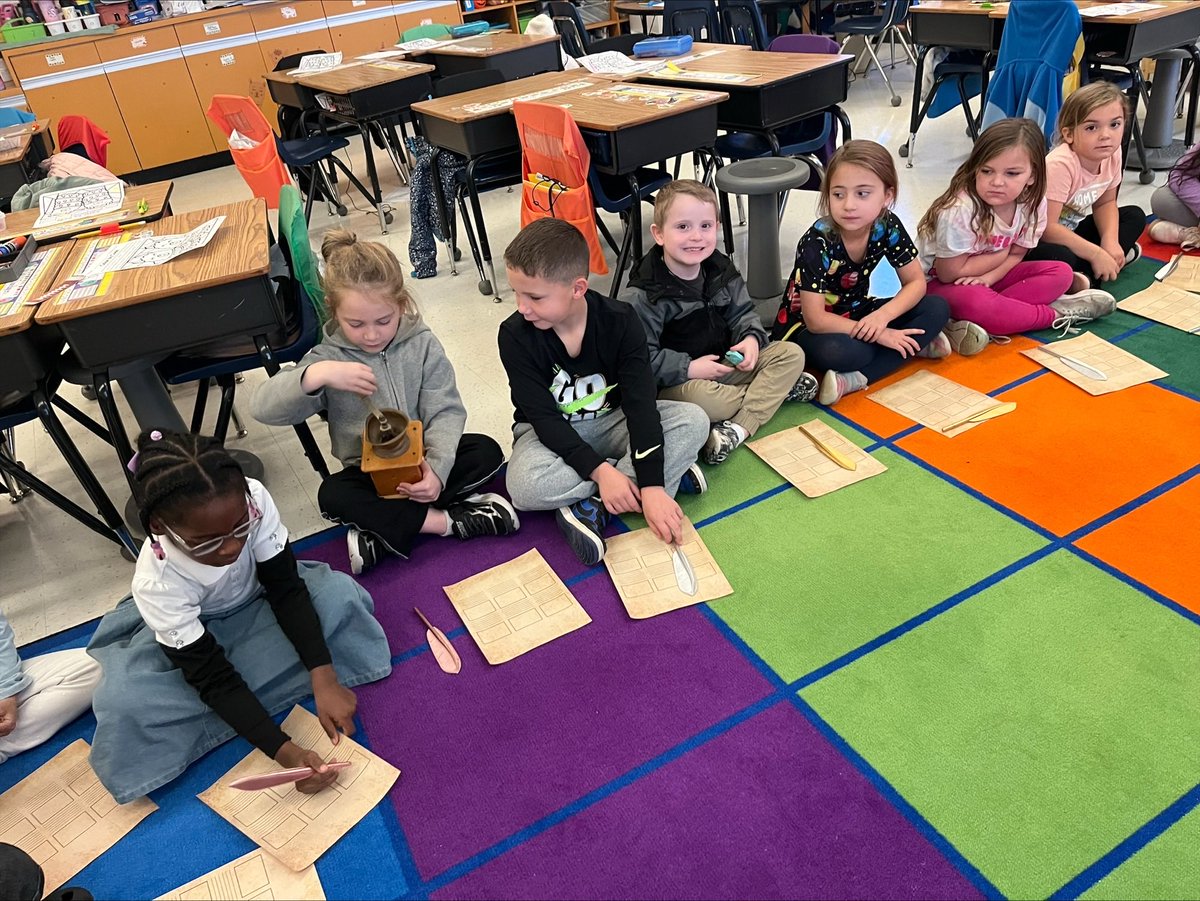 1st grade in Ms. Titus’ class had a great time examining the past and present trunk today 🙂 It was a fantastic adventure!