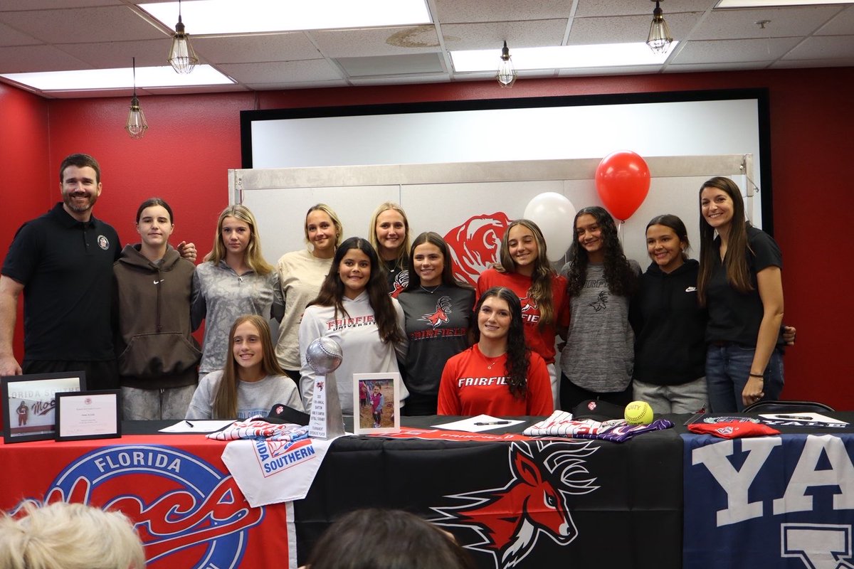 Congrats to <a href="/EmmaSzabo16/">Emma Szabo 2026</a> and <a href="/McinerneyAlexis/">Alexis McInerney</a> on signing today! Emma will be attending Florida Southern and Alexis will be attending Fairfield University to continue their softball career! #nationalsigningday #softball #classof2026