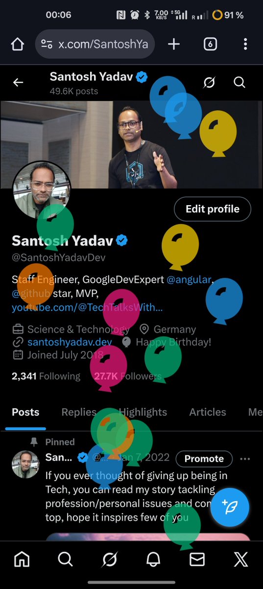 Santosh Yadav tweet media