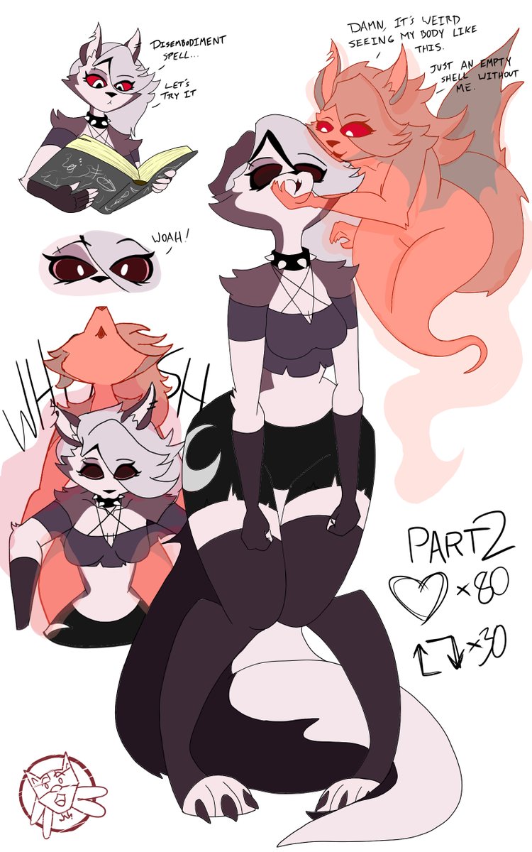 renamuncher's tweet image. Finished! Here's the final product--hope you enjoy!
#loona #loonafanart #HelluvaBoss #hellhound #ghost #loonahellhound