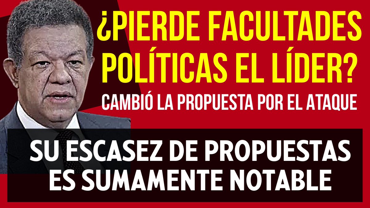 LEONEL SE ESTA HACIENDO DAÑO, ANDA SIN PROPUESTAS Y DANDO MUESTRAS DE DE... youtu.be/wCR77aEHlL8?si… via <a href="/YouTube/">YouTube</a>