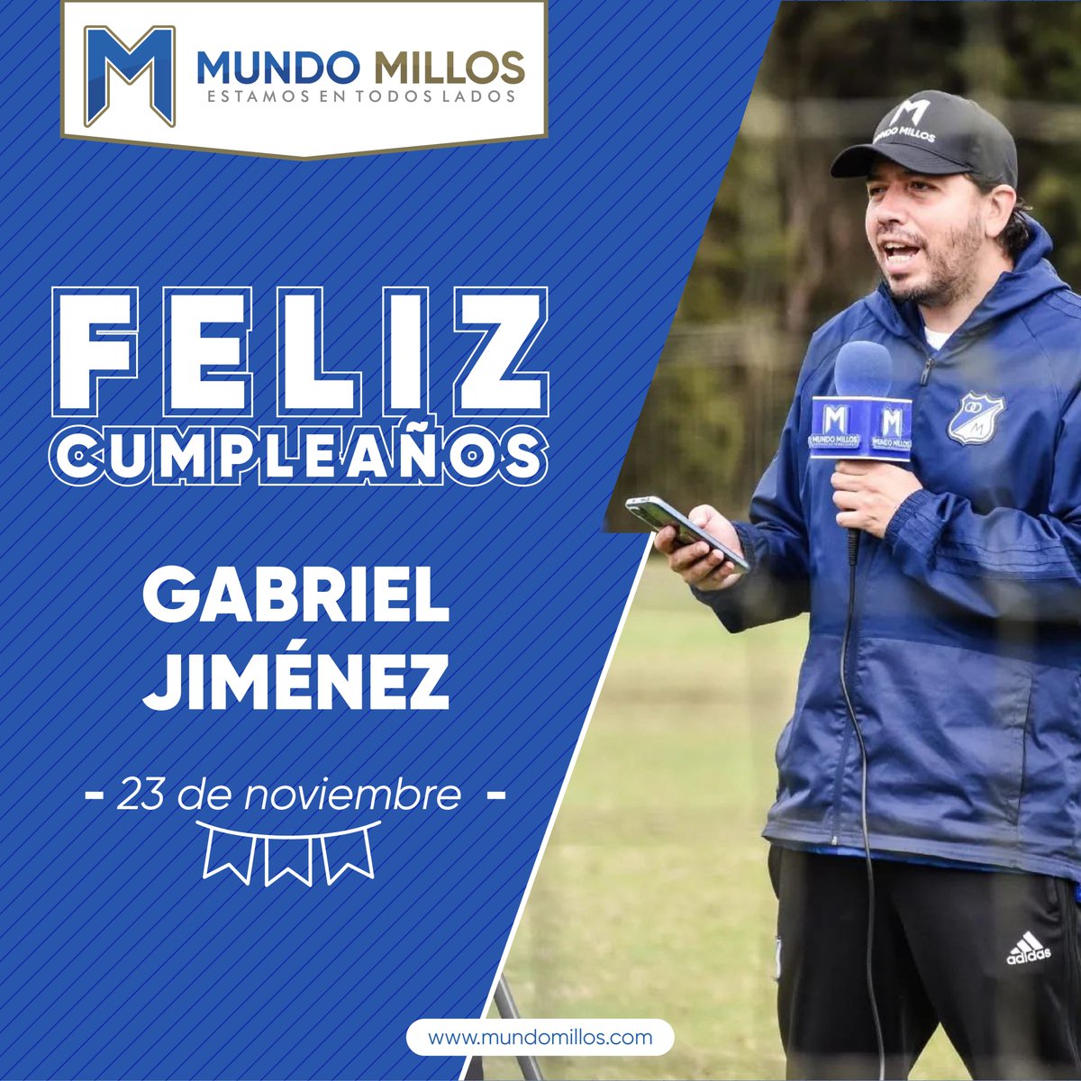 MundoMillos's tweet image. #CUMPLEAÑOS ¡Hoy celebra nuestro director y fundador!

Felicitamos a Gabriel Jiménez (@elmechu) hoy en su cumpleaños!!! 🪅🎁🎂🍾🎉🥳

#EstamosEnTodosLados