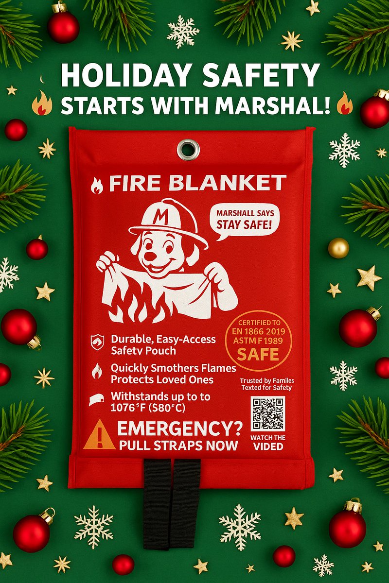 Check out FIRE BLANKET MARSHALL on Amazon amazon.com/stores/FIREBLA…

#fireblanket #fireblanketmarshall #FireSafety