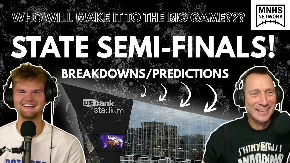 State Tournament Podcast‼️Previewing and Predicting Winners in Minnesota's State Semi-Final Games 🏦 Link Below ⬇️

Podcast Link: youtu.be/E-sfmg6G7Lo?si…

Share it out, Like, &amp; Subscribe to support the work!