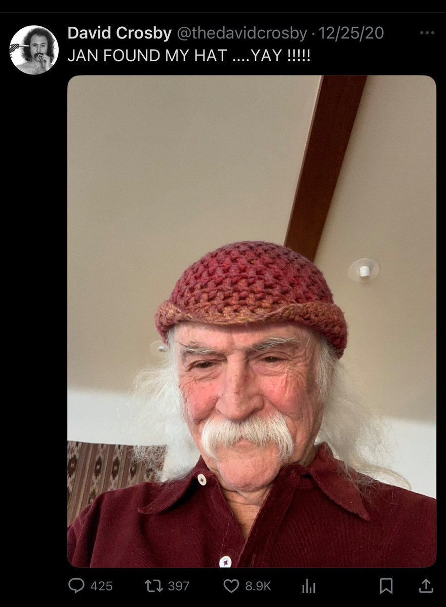 this happened to my friend david crosby