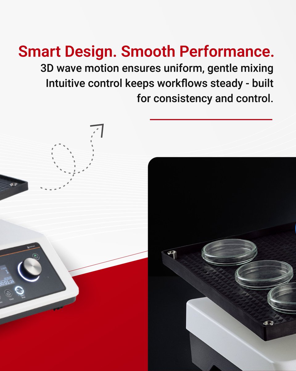inkarpindia's tweet image. Introducing the Hei-SHAKE Wave Core gentle, precise 3D mixing for every experiment. Compact, reliable, and built for continuous use.

#Heidolph #WaveCore #LabInnovation